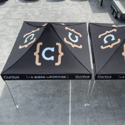 Impression sur Toit Polyester 3x3m complet