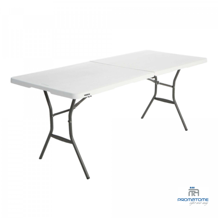 Table Pliante en Mallette, 183 x 76 cm, HDPE blanc