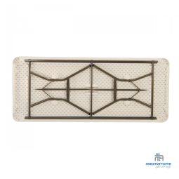 Table pliante avec pieds encastrables