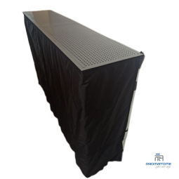 Professionele toonbank met zwart polyester zeildoek