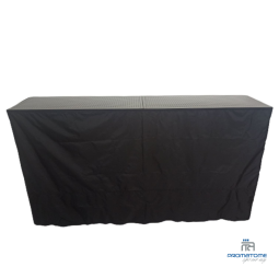 Comptoir pliant avec bâche noire