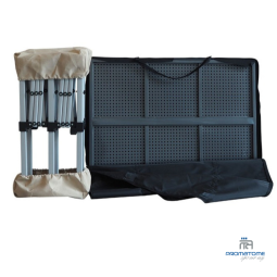 Structure pliante et plateaux