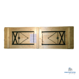 Table brasserie pliante avec piétement encastrable