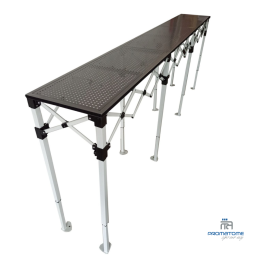 Professionele inklapbare toonbank van staal