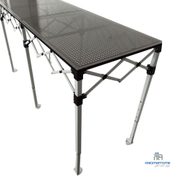 Professionele inklapbare toonbank van staal