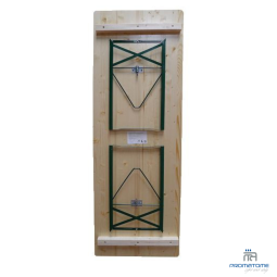 Table brasserie avec piétement pliant