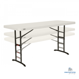 Table pliante 183 x 76 cm - hauteur réglable