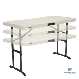 Rechthoekige klaptafel, 3 hoogtes