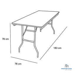 Multiplex tafel 183 x 76 cm