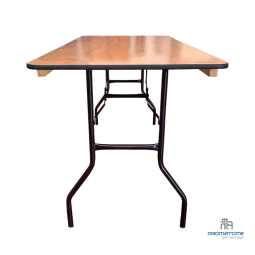 Rechthoekige multiplex tafel voor 8 personen