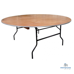 Table plywood ronde 10 à 12 personnes