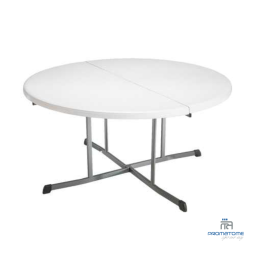 Lifetime witte HDPE ronde klaptafel