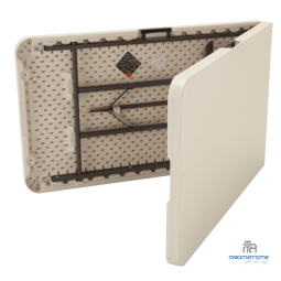 Table pliante en deux format mallette