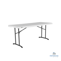 Table Pliante Banquet 183x76 HDPE Nesting Blanche