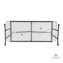 Polyethyleen tafel met hoge dichtheid en stalen frame