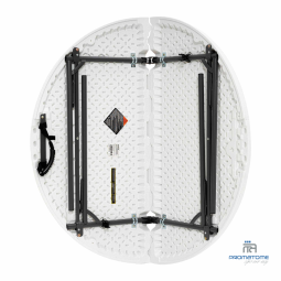 Ronde klaptafel in twee