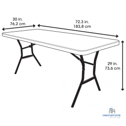 Dimension table pliante Banquet professionnelle