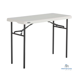 Table pliante rectangulaire beige 100x50 cm Nesting