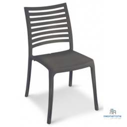 Grosfillex Sunday Stapelstoel Antraciet