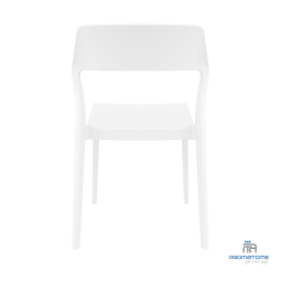 Chaise empilable polypropylène blanche