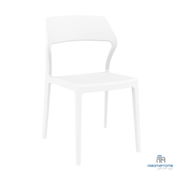 Chaise empilable Snow blanche