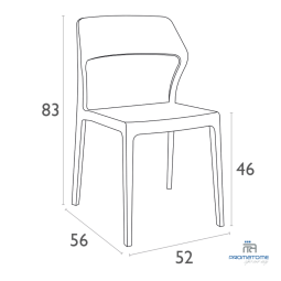 Dimension chaise Snow