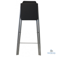 Tabouret haut pliant noir