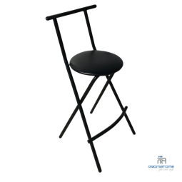 Tabouret Haut Pliant Noir