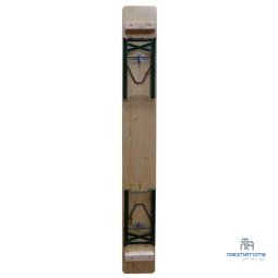 Houten bank met inklapbare poten