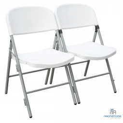 Chaise pliante Iris M2 blanche double accroche