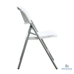 Chaise pliante Furnitrade Iris M2 blanche