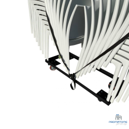 Stoelen trolley met twee riemen