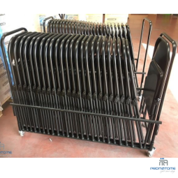 Combo trolley met metalen stoelen