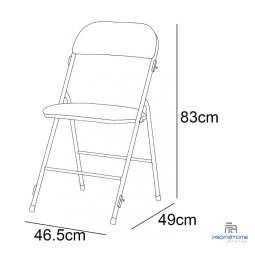 Dimension Chaise Rubis grenat et or