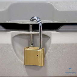 Coffre avec couvercle verrouillé