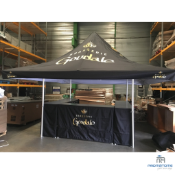 Gepersonaliseerde bedrukking op het dak van de drankstand