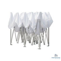 Tente pliante en position plié