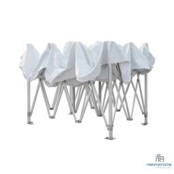 Tente toit et structure professionnelle en position plié