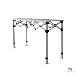 Structure comptoir bar aluminium 2m