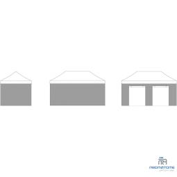 Kit mur Porte de 6 m, 2 murs pleins 3 m et d'un plein 6 m.