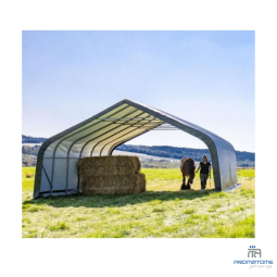 Groot afdak voor dieren of opslag, bescherming tegen de zon en slecht weer