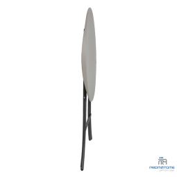 Table haute mange debout en position pliée