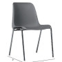 Chaise plastique empilable Hélène M2 gris clair Chaise plastique empilable Hélène M2 gris clair
