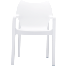 Chaise polypropylène blanche