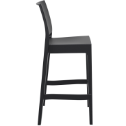 Tabouret haut monobloc siesta noir