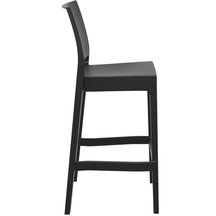 Tabouret haut monobloc siesta noir Tabouret haut monobloc siesta noir