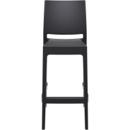 Tabouret haut polypropylène noir