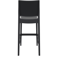 Tabouret haut empilable maya noir