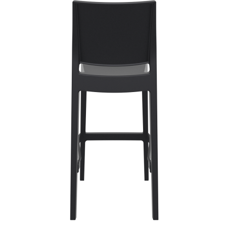 Tabouret haut empilable maya noir Tabouret haut empilable maya noir