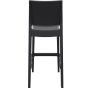 Tabouret haut empilable maya noir Tabouret haut empilable maya noir